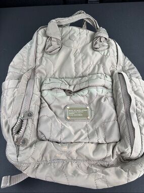 Marc by Marc Jacobs Quilted Taupe Backpack